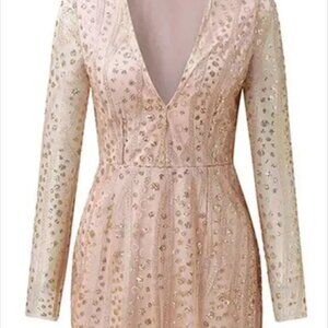 Never worn, tags on Sparkly gold party dress